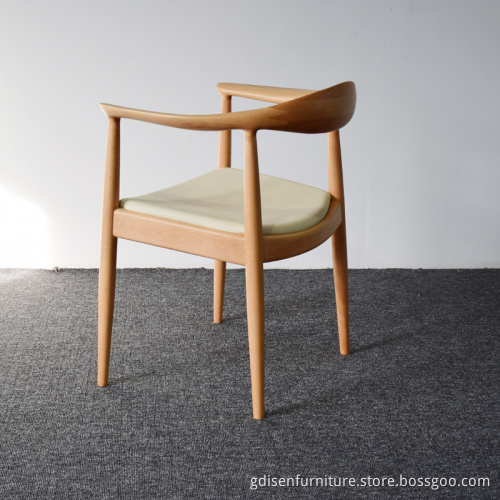 Modern dining chair wooden President Armrest Kennedy Chairs